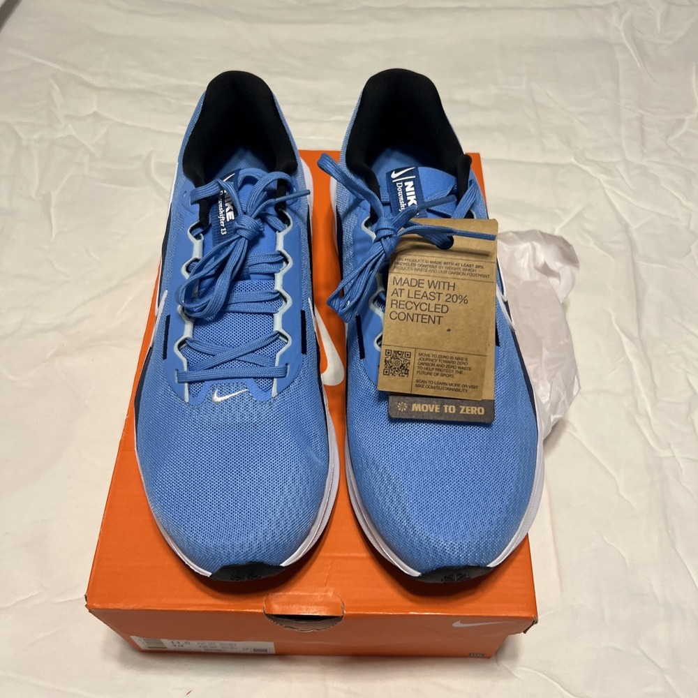 Nike Downshifter 13 Blue/white Sneakers FD6454-404 Mens Size11.5 New In Box